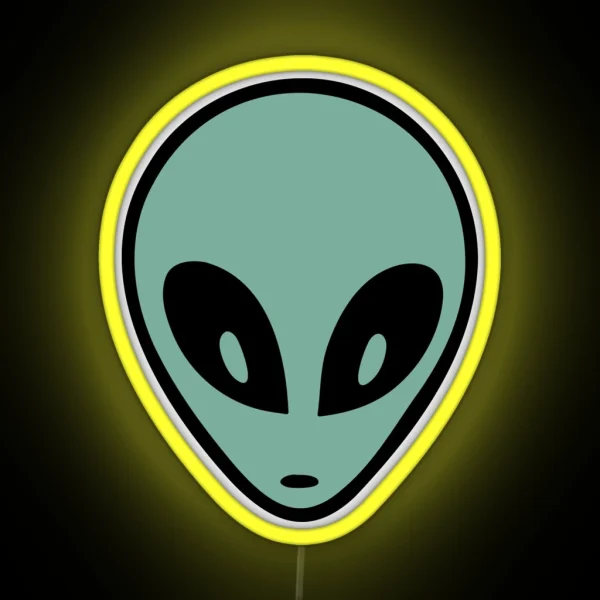 Minimalist Alien RGB Neon Sign