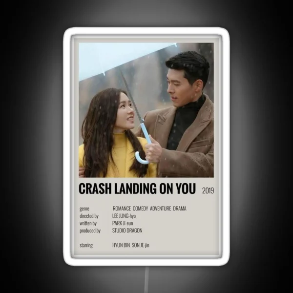 Minimalist Kdrama Crash Landing On You RGB Neon Sign
