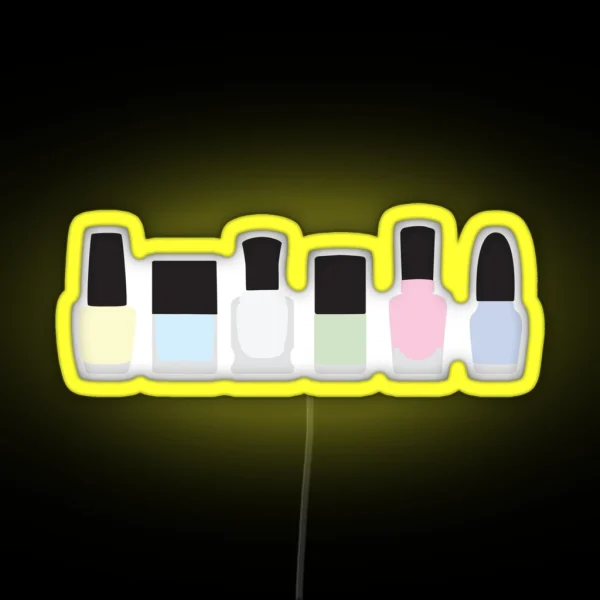 Minimalist Pastel Nail Polish RGB Neon Sign