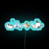rgb neon sign minion march heavenSword xiv -blue
