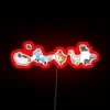 RGB Neon Sign of Minion March Heavensward in Red.