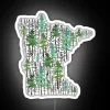 minnesota forest rgb neon sign - attractive, eye-catching design | minnesota forest white background