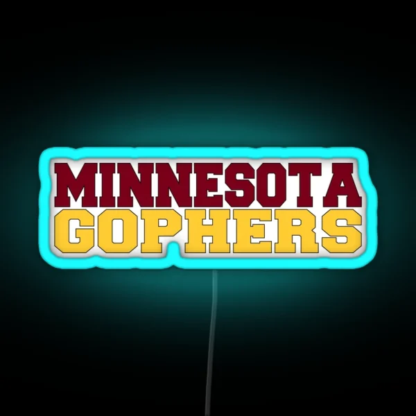 Minnesota Gophers RGB Neon Sign
