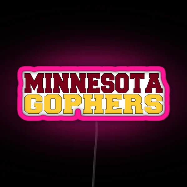 Minnesota Gophers RGB Neon Sign