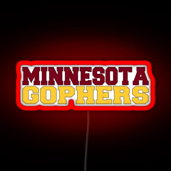 Minnesota Gophers RGB Neon Sign