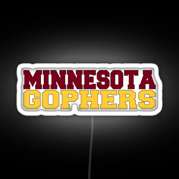 Minnesota Gophers RGB Neon Sign