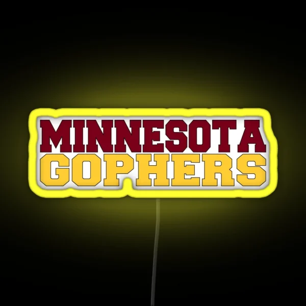 Minnesota Gophers RGB Neon Sign
