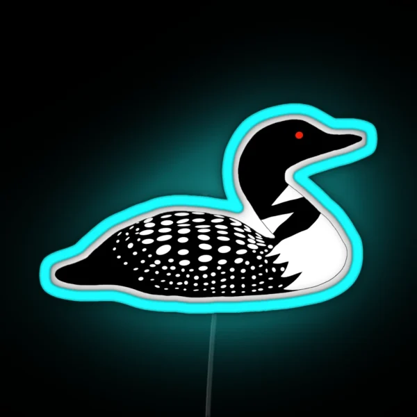 Minnesota Lake Loon RGB Neon Sign