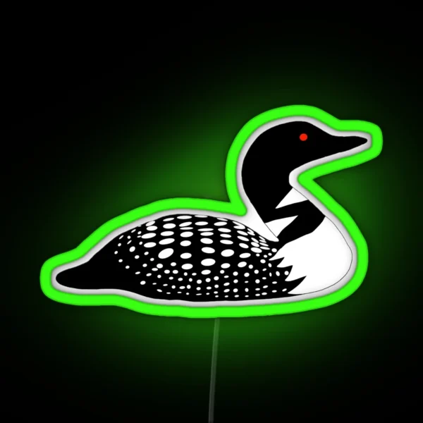 Minnesota Lake Loon RGB Neon Sign
