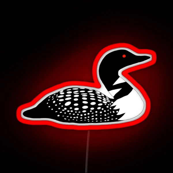 Minnesota Lake Loon RGB Neon Sign