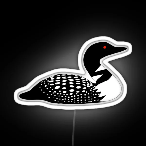 Minnesota Lake Loon RGB Neon Sign