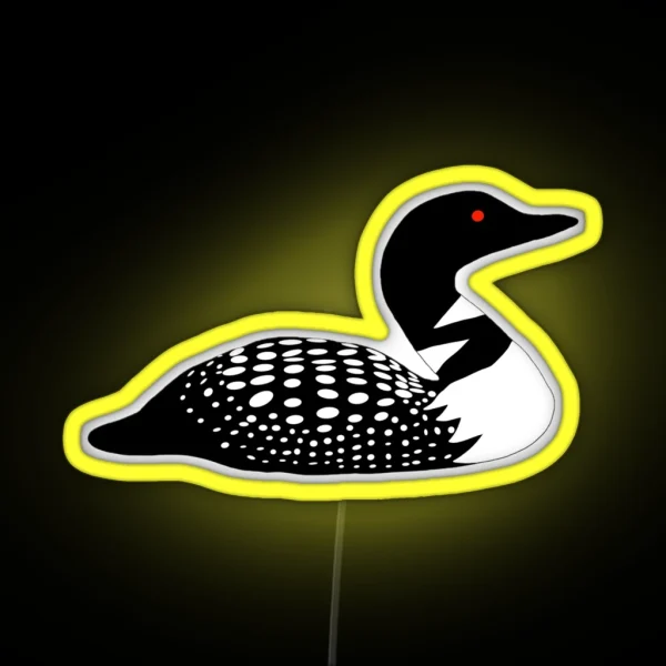 Minnesota Lake Loon RGB Neon Sign