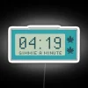 rgb neon minute sign