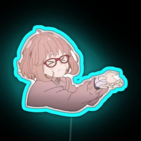 Mirai With Angle Eyes Led RGB Neon Sign