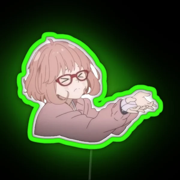 Mirai With Angle Eyes Led RGB Neon Sign
