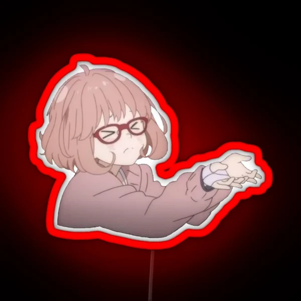 Mirai With Angle Eyes Led RGB Neon Sign