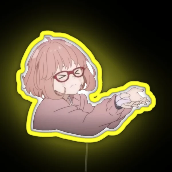 Mirai With Angle Eyes Led RGB Neon Sign