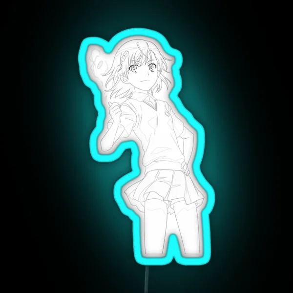 Misaka Mikoto Classic RGB Neon Sign