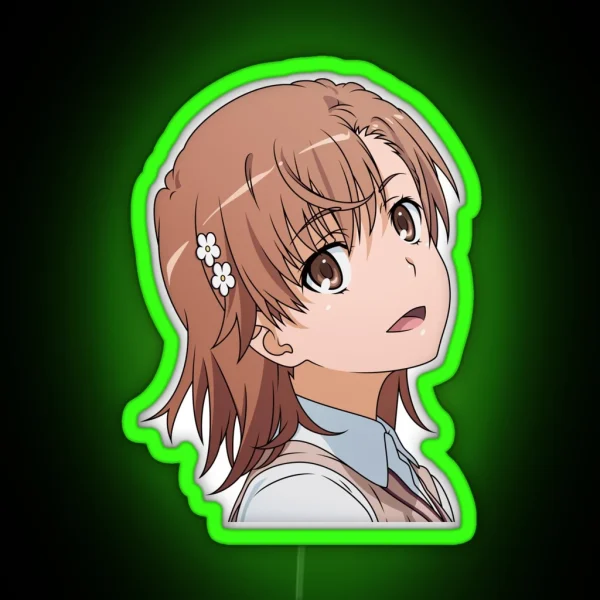 Misaka Mikoto Cute RGB Neon Sign