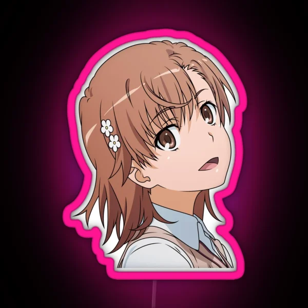 Misaka Mikoto Cute RGB Neon Sign