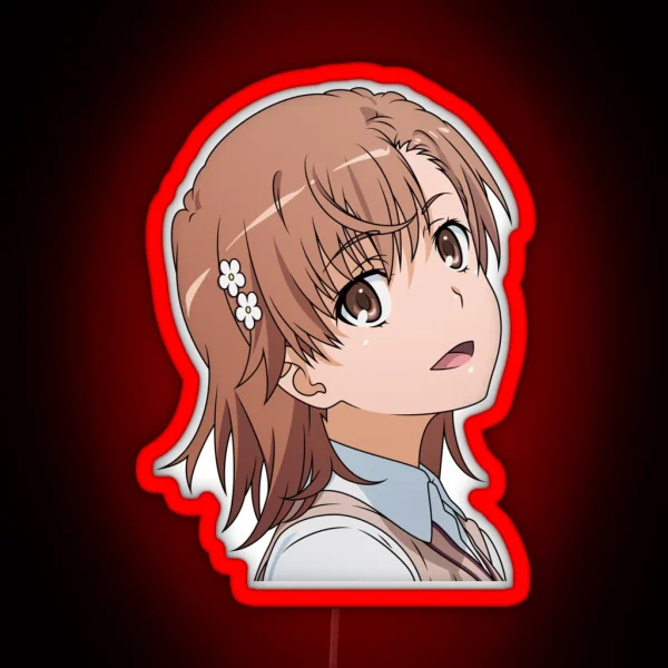 Misaka Mikoto Cute RGB Neon Sign