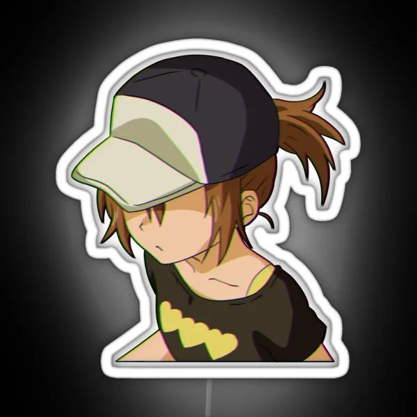 Misaka Mikoto Glitchy RGB Neon Sign