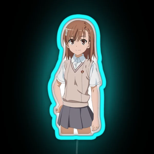 Misaka Mikoto RGB Neon Sign