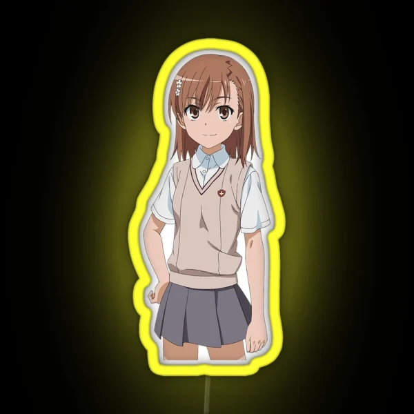 Misaka Mikoto RGB Neon Sign
