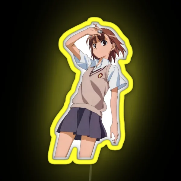 Misaka Mikoto RGB Neon Sign