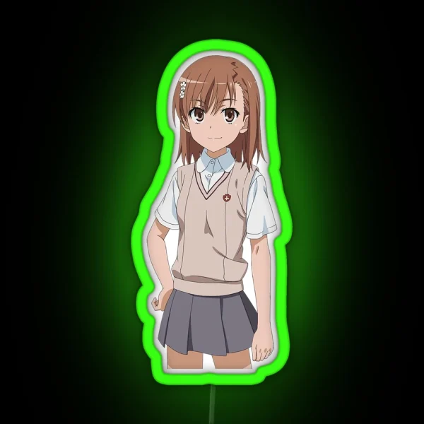 Misaka Mikoto RGB Neon Sign