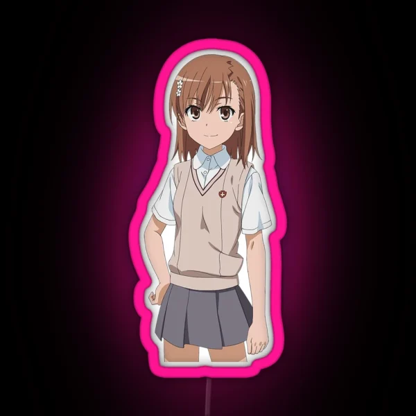 Misaka Mikoto RGB Neon Sign