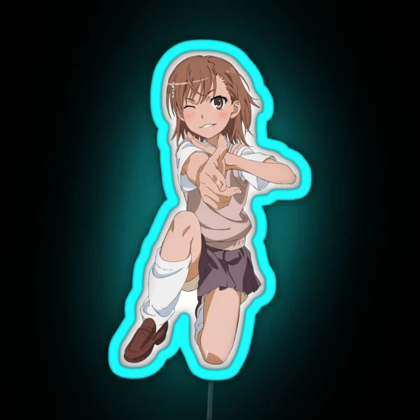 Misaka Mikoto RGB Neon Sign