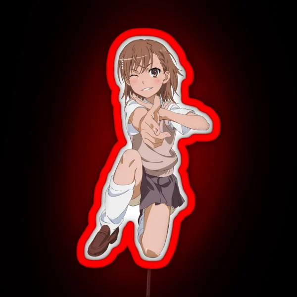 Misaka Mikoto RGB Neon Sign