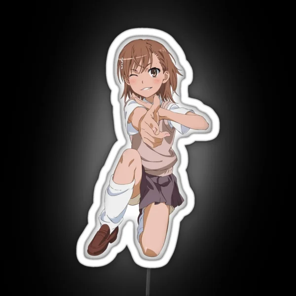 Misaka Mikoto RGB Neon Sign