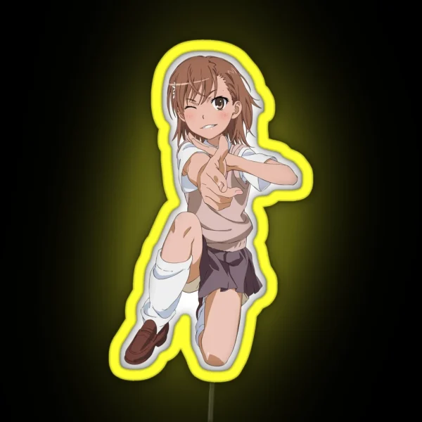 Misaka Mikoto RGB Neon Sign