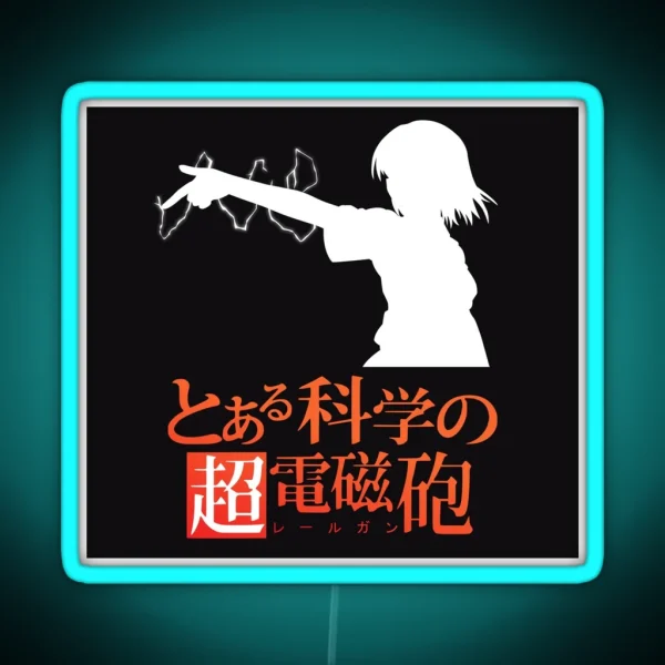 Misaka Mikoto RGB Neon Sign
