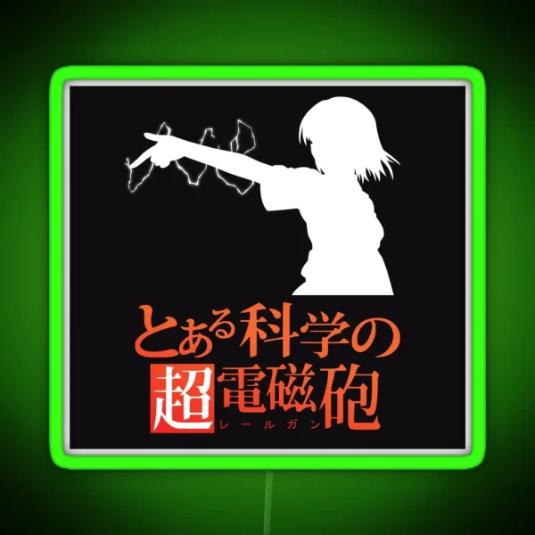Misaka Mikoto RGB Neon Sign