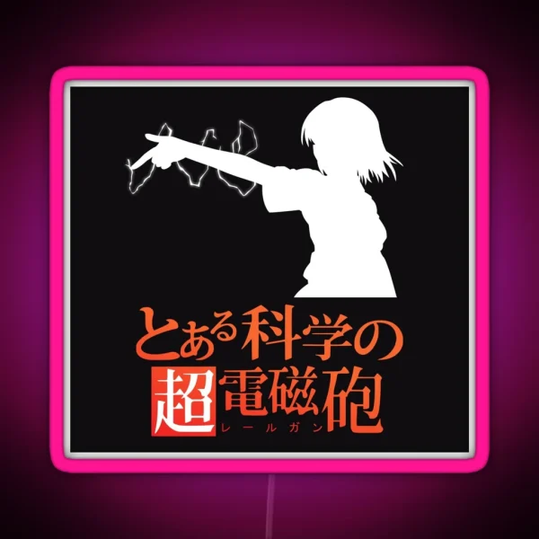 Misaka Mikoto RGB Neon Sign
