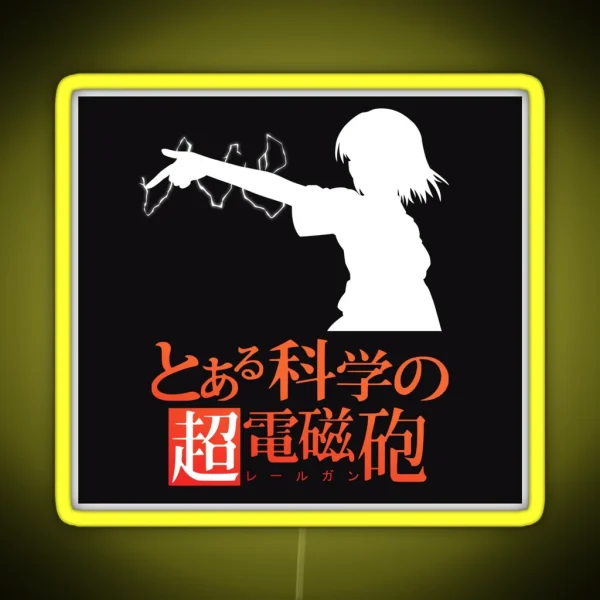 Misaka Mikoto RGB Neon Sign