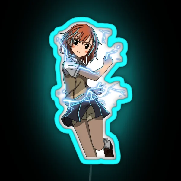 Misaka Mikoto RGB Neon Sign