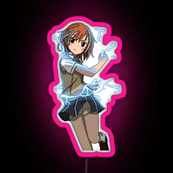 Misaka Mikoto RGB Neon Sign