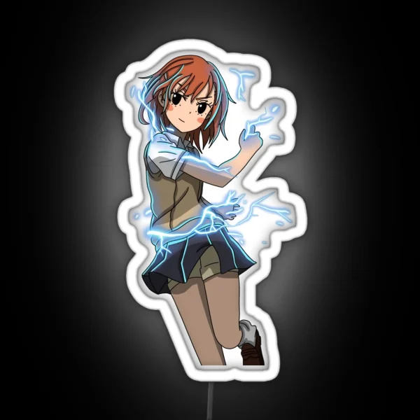 Misaka Mikoto RGB Neon Sign