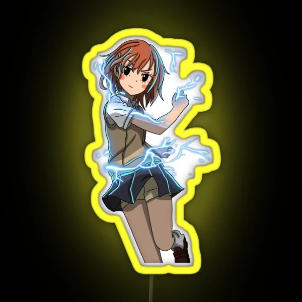 Misaka Mikoto RGB Neon Sign