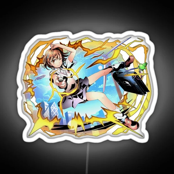 Misaka Mikoto Toaru Majutsu No Index Anime A RGB Neon Sign