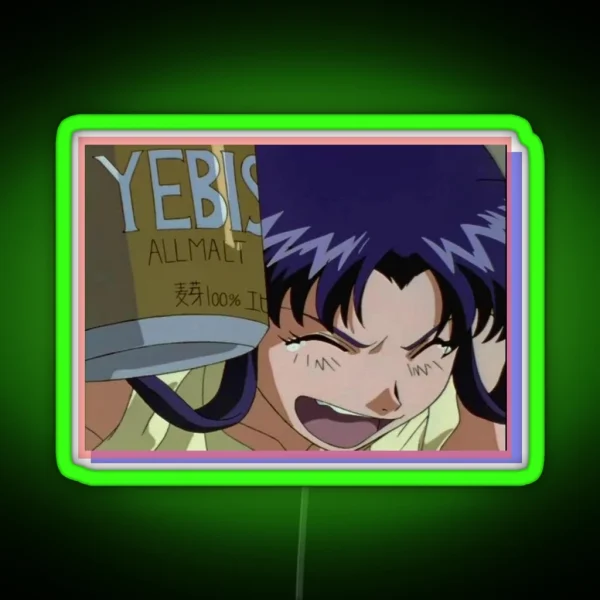 Misato Neon Genesis Evangelion RGB Neon Sign