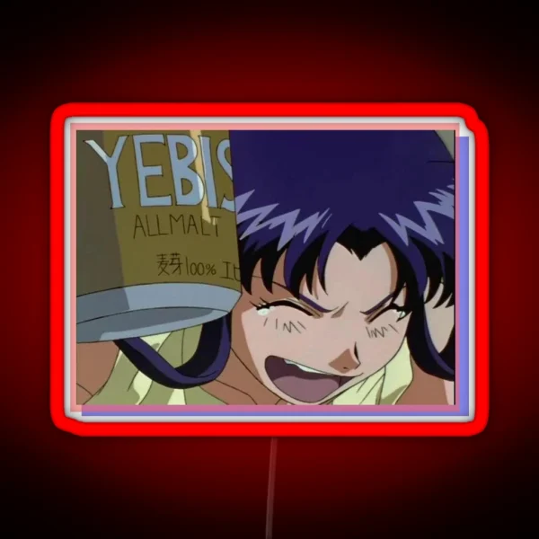 Misato Neon Genesis Evangelion RGB Neon Sign
