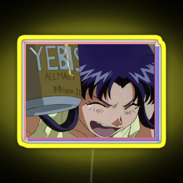 Misato Neon Genesis Evangelion RGB Neon Sign
