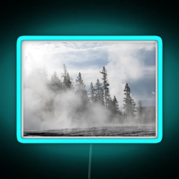 Misty Morning In The Mountains RGB Neon Sign