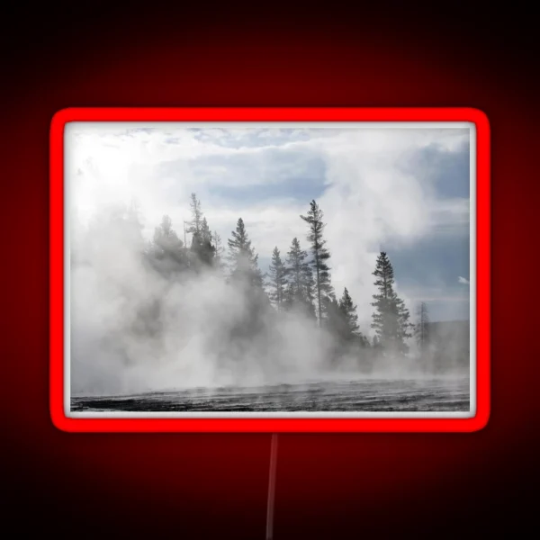 Misty Morning In The Mountains RGB Neon Sign