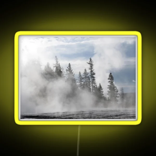 Misty Morning In The Mountains RGB Neon Sign
